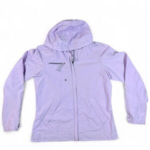 Columbia Hooded Rain Lightweight Jacket Women Size Small Lilac Purple